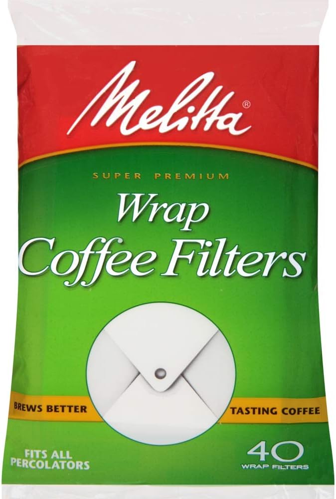 Melitta Melitta USA Inc 627402 White Wrap Coffee Filter 40 Filters - Image 1