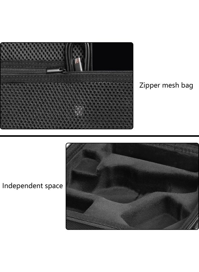 Khanka Hard Travel Case Compatible with DJI Osmo Mobile 6 Smartphone Gimbal Stabilizer, DJI OM Fill Light Phone Clamp, Case Only - Image 3