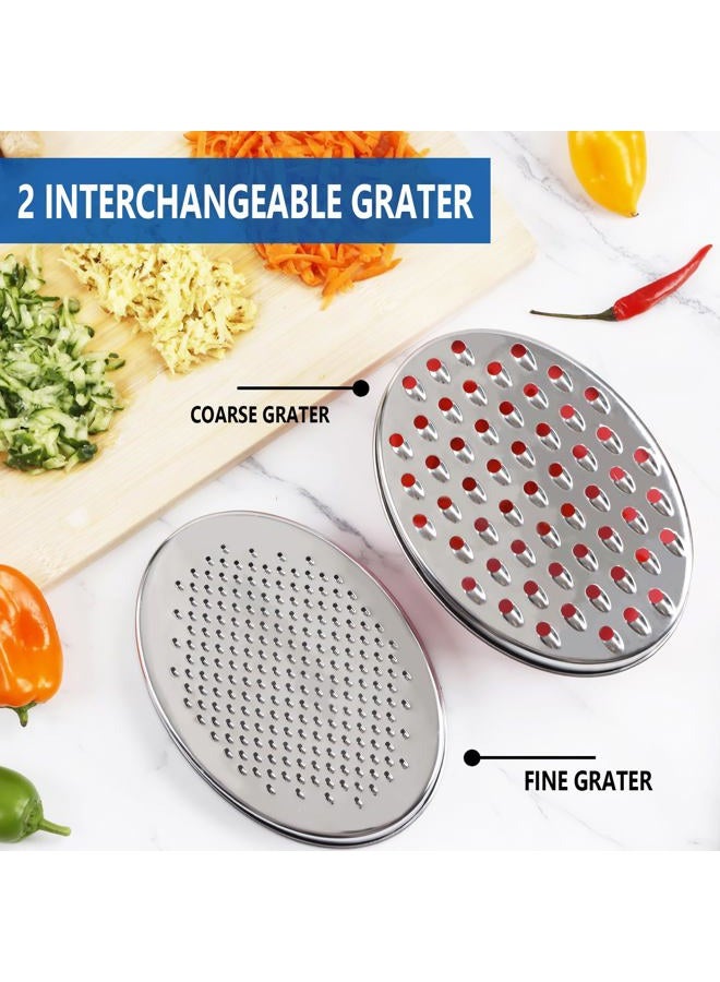 KEISSCO Cheese Grater Citrus Lemon Zester with Food Storage Container & Lid - Perfect For Hard Parmesan Or Soft Cheddar Cheeses, Ginger, Vegetables, Butter, Chocolate & Nutmeg (Green) - Image 2