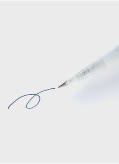 MUJI Gel Ink Knock Type Ballpoint Pen, 0.5 mm, Dark Blue  - Image 3