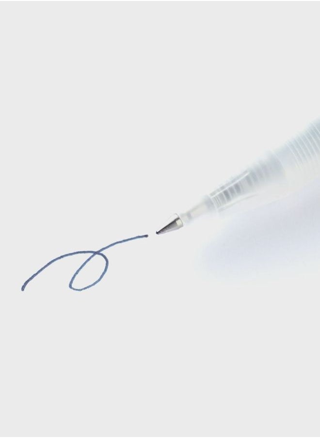 MUJI - Gel Ink Knock Type Ballpoint Pen, 0.5 mm, Dark Blue - Image 1