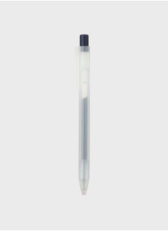 MUJI Gel Ink Knock Type Ballpoint Pen, 0.5 mm, Dark Blue  - Image 1