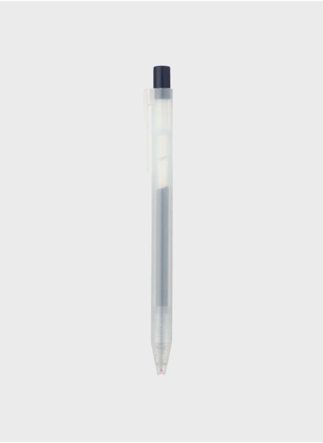 MUJI - Gel Ink Knock Type Ballpoint Pen, 0.5 mm, Dark Blue - Image 1