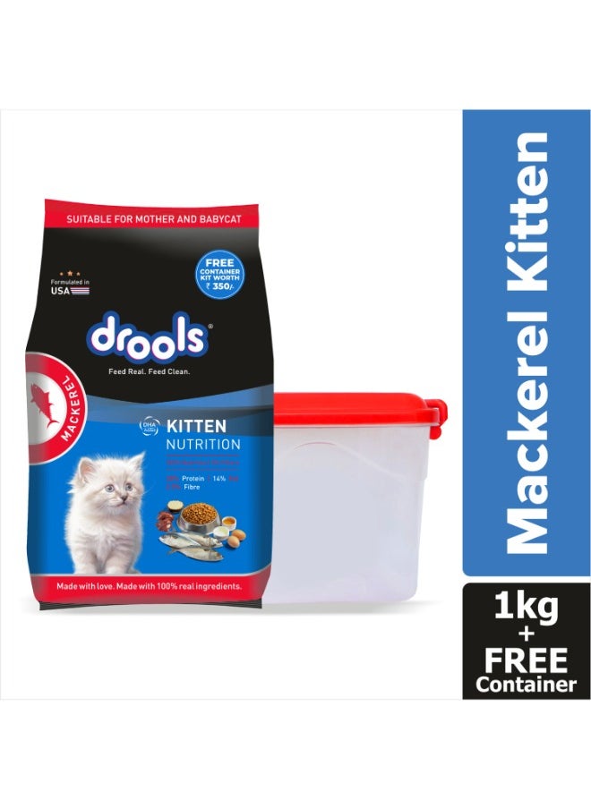 Kitten Dry Cat Food Mackerel 1kg