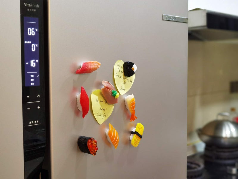 HEY FOLY Cute Sushi Fridge Magnet Japenese Food Fun Magnets for Refrigerator Whiteboard, Fake Sushi Food Play Toys for Dollhouse Cake Kitchen Decoration Gifts(Sushi 1) - Image 4