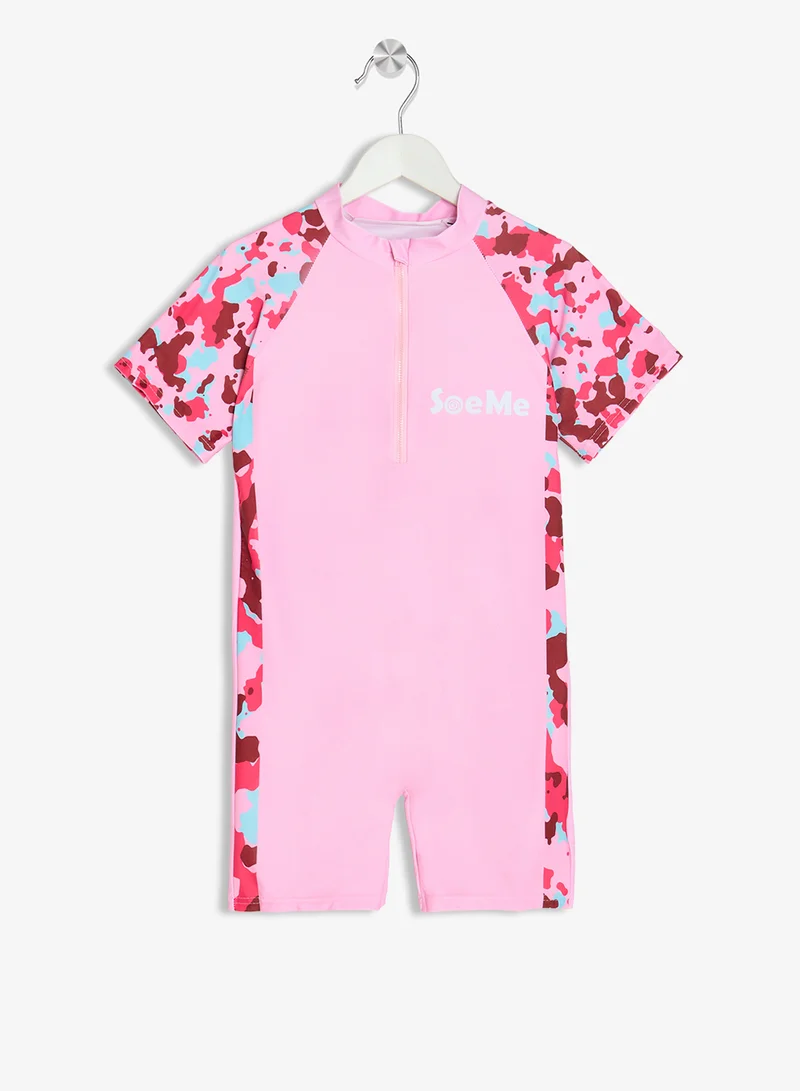 بنياتا ملابس سباحة وردية