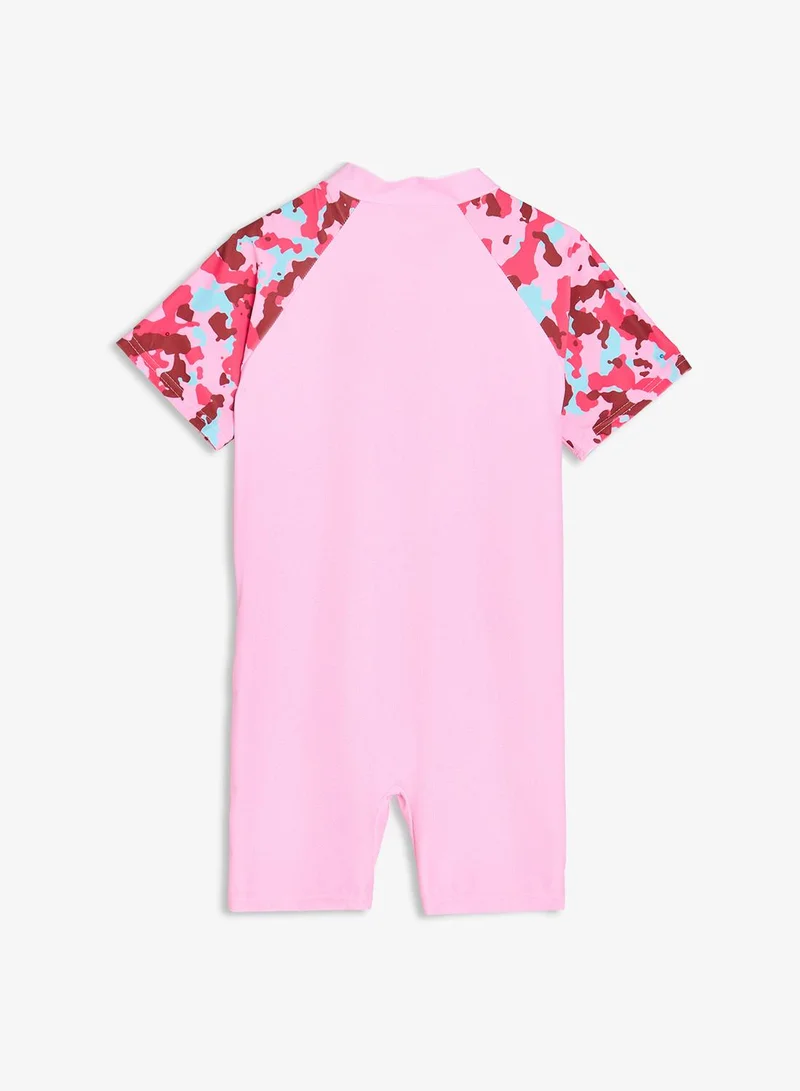 Pinata  Pink Printed Short Sleeve Swimsuit for Women | Best Price UAE
