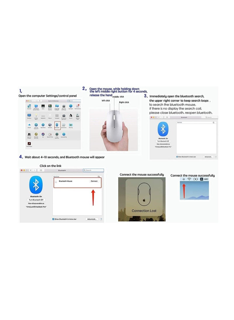 ELTRAZONE - Wireless Mouse Portable Mobile Optical Mice Mute Silent Click Mini Noiseless Mice with USB Receiver for Notebook, PC, Laptop, Computer, Macbook - Image 1