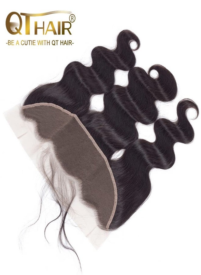QTHAIR 16A 13x4 Full Lace Frontal HD Lace Frontal 16inch 100% Unprocessed Brazilian Virgin Body Wave Human Hair Frontal Natural Color Free Part Ear To Ear - Image 3