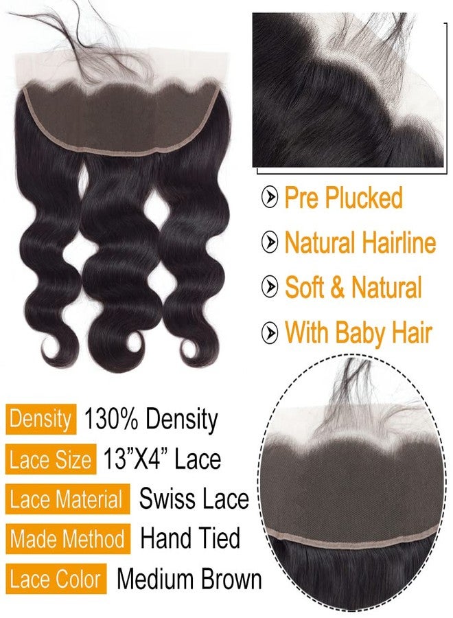 QTHAIR 16A 13x4 Full Lace Frontal HD Lace Frontal 16inch 100% Unprocessed Brazilian Virgin Body Wave Human Hair Frontal Natural Color Free Part Ear To Ear - Image 4