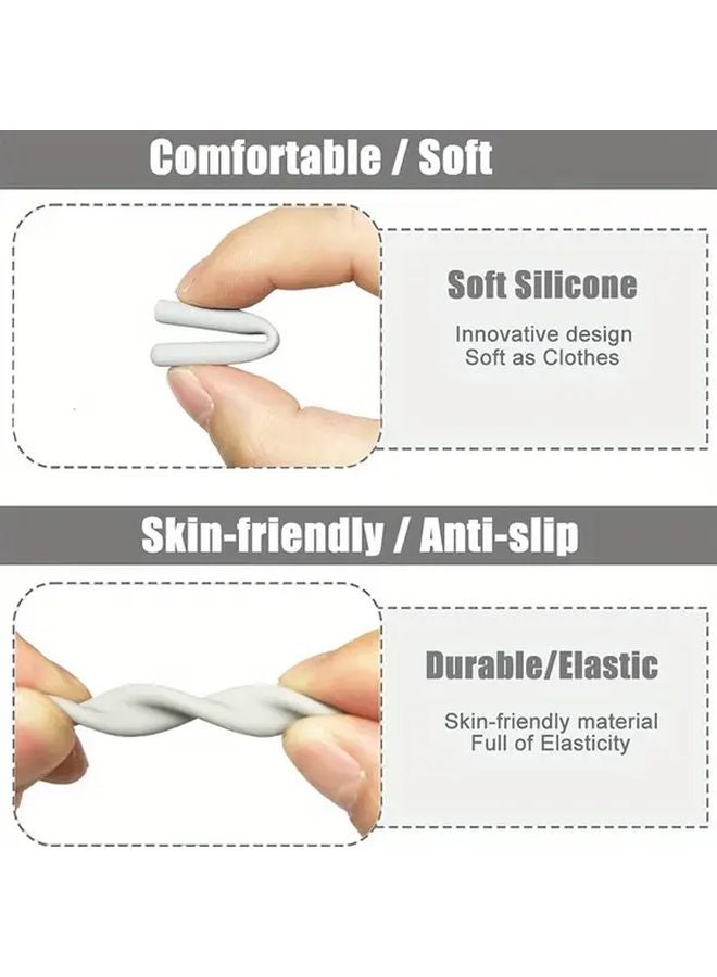 Brown Non Slip Anti Pain Glasses Ear Pads Soft Cushioned Ergonomic Comfortable Eyewear Accessories - Image 5