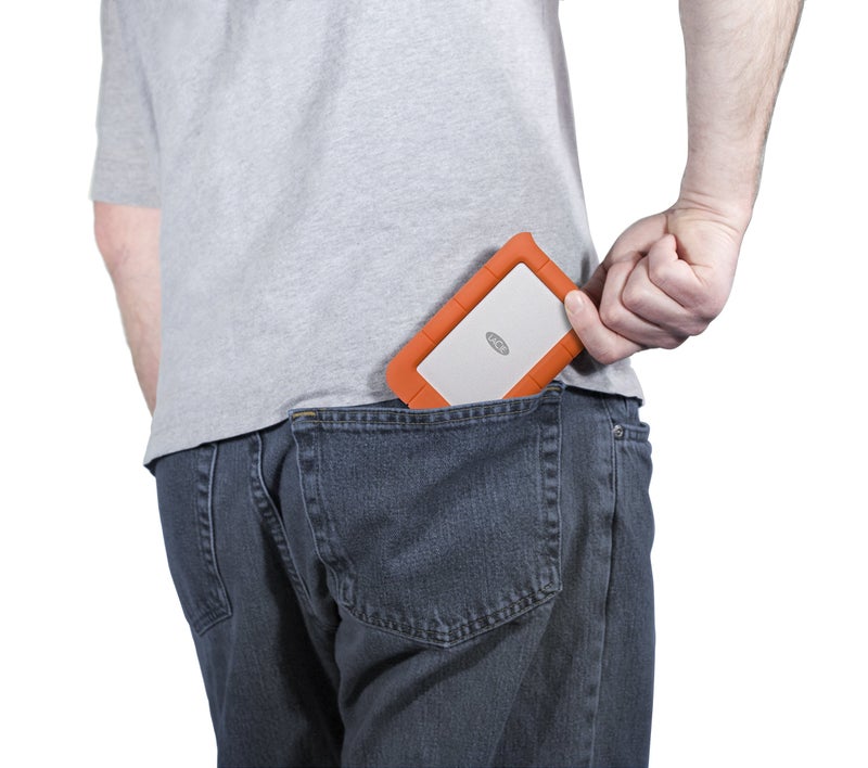 LaCie Rugged Mini 5TB External Portable HDD – USB 3.0 USB 2.0 Compatible, Drop Shock Dust Rain Resistant Shuttle Drive, for Mac and PC Computer Desktop Workstation PC Laptop (STJJ5000400) - Image 2