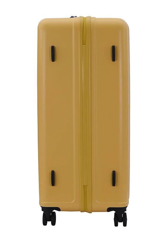 American Tourister Skytrac DW V2 Suitcase, Check-In Size 79 cm / 29 inch, 4 Spinner Wheels, Hard Top, Polypropylene, Sunshine Yellow|TSA Combination Lock|Scratch & Impact Resistant Material - 3 Years Global Warranty