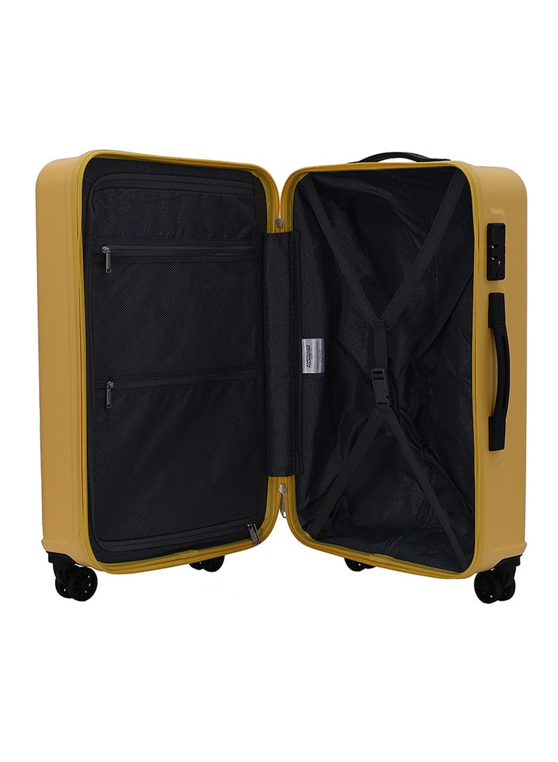 AMERICAN TOURISTER Skytrac DW V2 Suitcase, Check-In Size 79 cm / 29 inch, 4 Spinner Wheels, Hard Top, Polypropylene, Sunshine Yellow|TSA Combination Lock|Scratch & Impact Resistant Material - 3 Years Global Warranty - Image 5