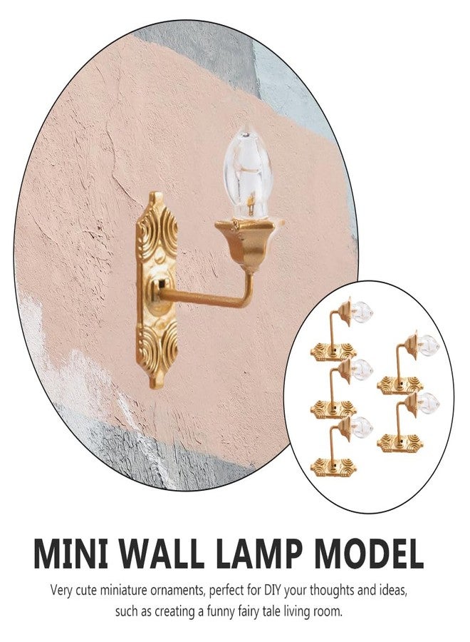Yardwe أضواء حائط المناظر الطبيعية الصغيرة من ياردوي - مصباح ديكوري LED مصغر لبيت الدمى وطاولة الرمل وديكور المنزل - تصميم ذهبي فريد مع توهج أصفر دافئ - Image 2