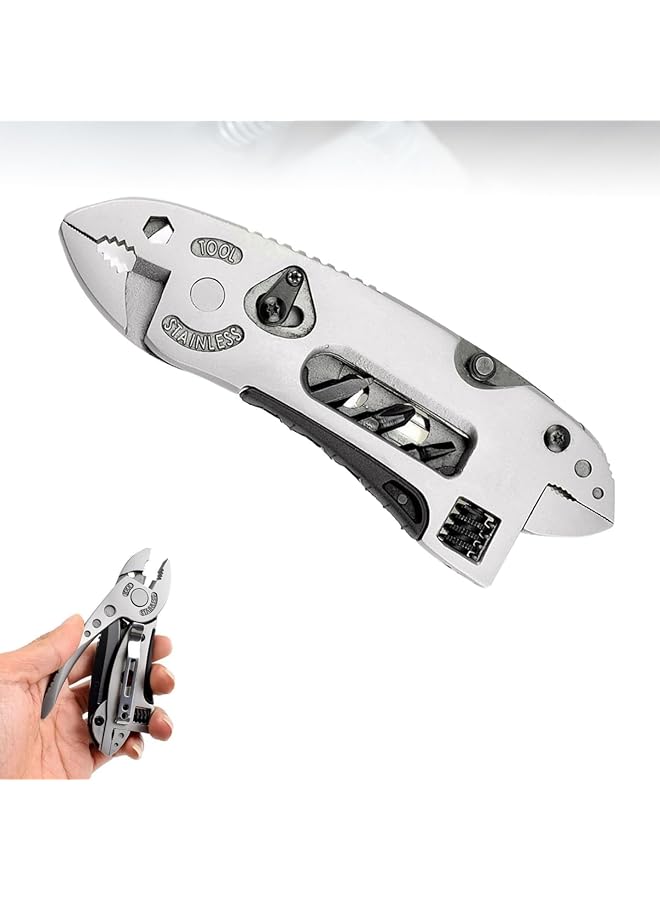 promass Multi-purpose Tool Pliers, Premium Stainless Steel Multitool Pliers, Portable Pocket Tool for Outdoor, Camping, Fishing, Hiking, Survival - Image 1