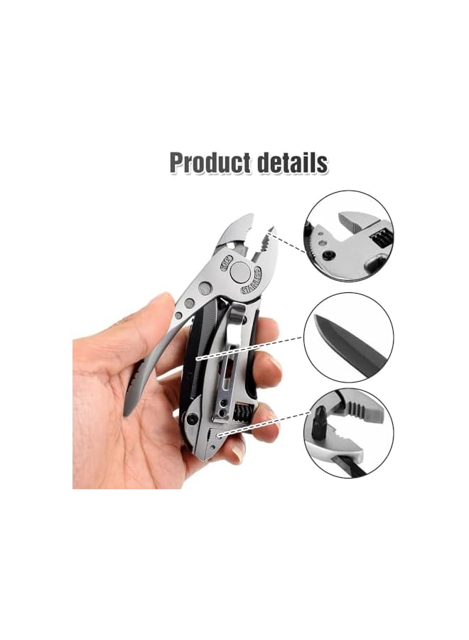 promass Multi-purpose Tool Pliers, Premium Stainless Steel Multitool Pliers, Portable Pocket Tool for Outdoor, Camping, Fishing, Hiking, Survival - Image 4