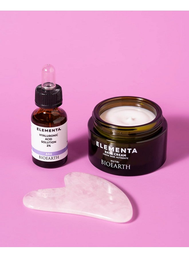 BIOEARTH Elementa Age Face Serum With 2% Hyaluronic Acid And Organic Aloe Vera Moisturising And Firming Made In Italy Vegan Aiab Certification 15Ml Pack - Image 3