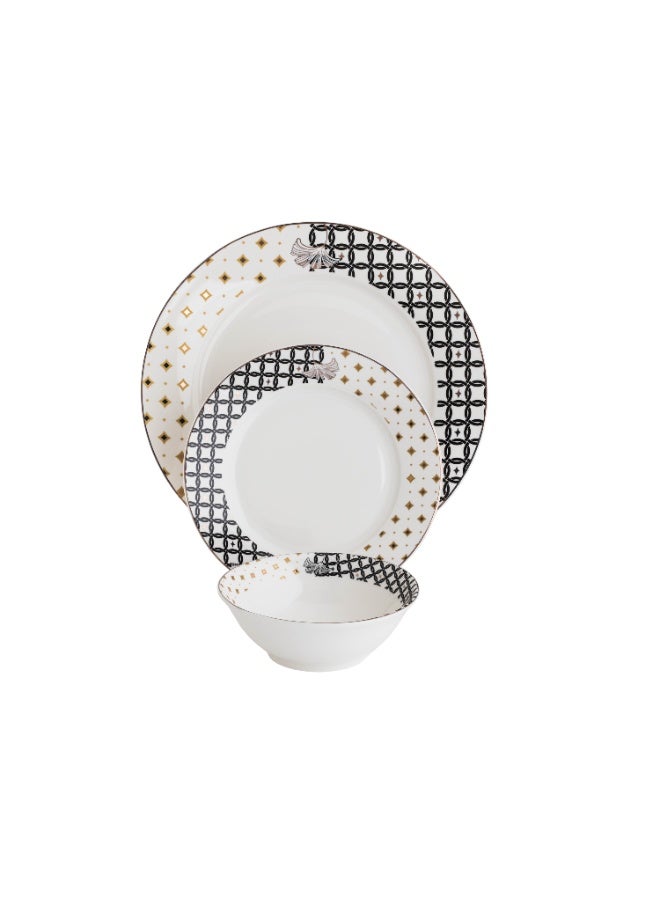 BASURRAH Porcelain Dinner Set 18-Piece 4 Persons - Image 2