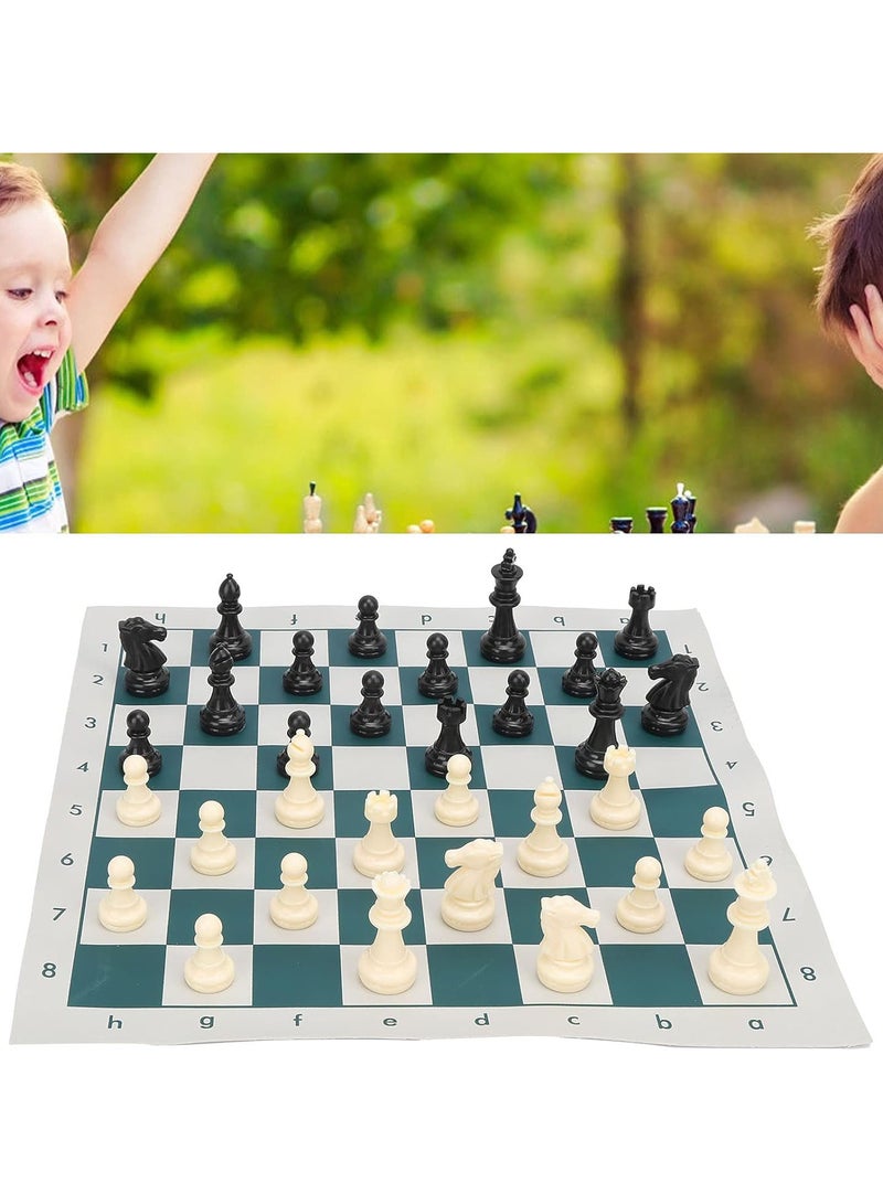 International Standard Chess Set, Standard Chess Game Set Competition Large Plastic Chess Set with Chessboard