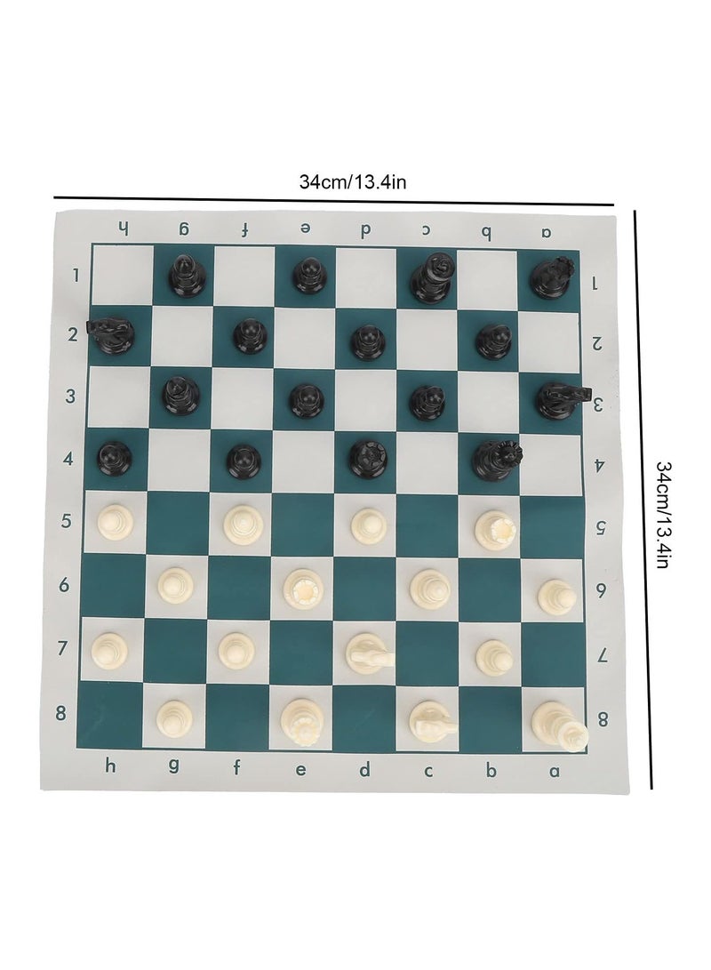 International Standard Chess Set, Standard Chess Game Set Competition Large Plastic Chess Set with Chessboard