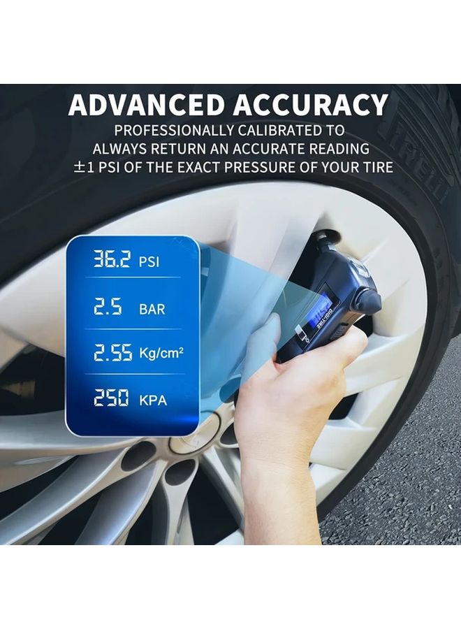 Digital Tire Pressure Gauge 150 PSI Universal High Accuracy Sensor For Car Motorcycle Bicycle Black - Image 4