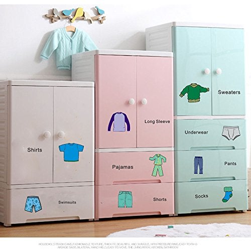 IARTTOP Vinyl Clothing Label Decal, Waterproof Wardrobe Organizer Sticker, Removable Wall Decor for Kids Bedroom, Home Decoration, Male Clothing Label - Image 3