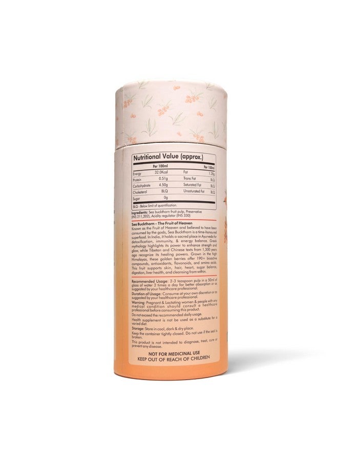 Fytika Sea Buckthorn Juice - 300 ML (PACK OF 1) | Pulp Concentrate Made for Your Total Body Care & Wellness | Rich in Vitamin C, Omega 3, 6, 7, 9 & Antioxidants | For Men & Women - Image 2