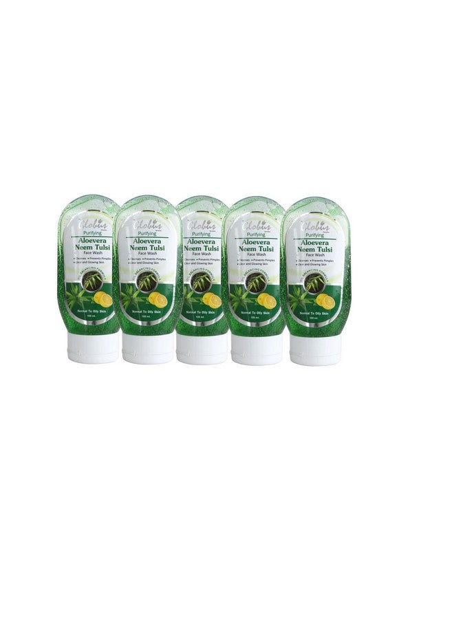 Globus Remedies Aloe Vera Neem Tulsi Face Wash 100 Ml (Pack Of 5) - Image 1
