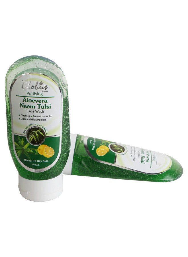 Globus Remedies Aloe Vera Neem Tulsi Face Wash 100 Ml (Pack Of 5) - Image 5