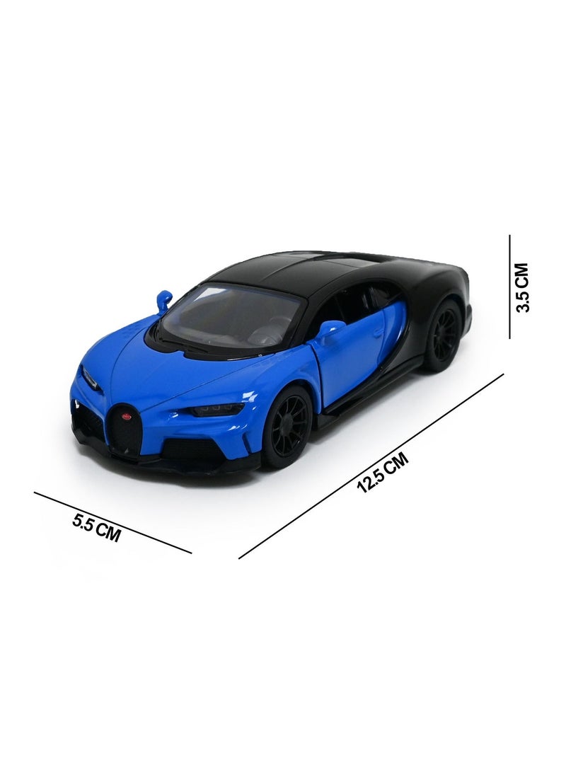 Kinsmart Bugatti Chiron Super sport Car Die Cast Metal Doors Openable Pull Back Action Toy - Image 3