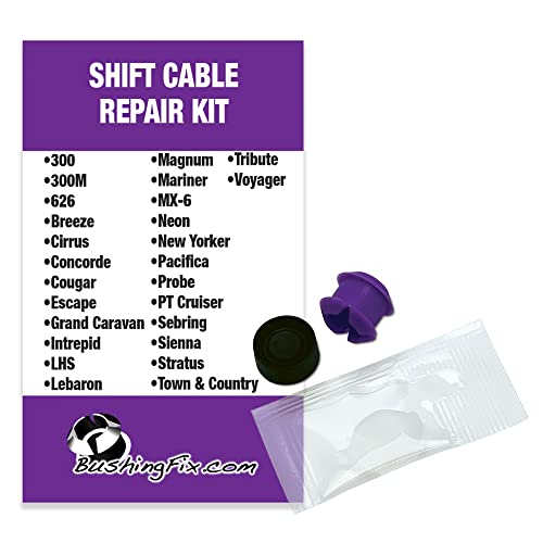 BushingFix.com BushingFix CH1Kit Transmission Shift Cable Bushing Repair Kit, Shift Linkage Repair Kit, MOPAR Transmission Shifter Cable Repair, Compatible w/Jeep, Chevrolet, Chrysler, Dodge, Ford, Mazda, & Others - Image 1