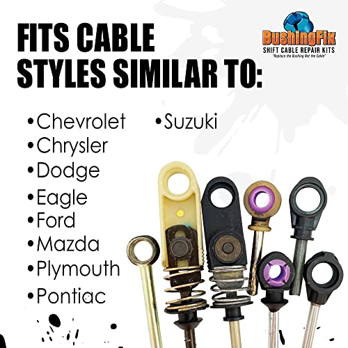 BushingFix.com BushingFix CH1Kit Transmission Shift Cable Bushing Repair Kit, Shift Linkage Repair Kit, MOPAR Transmission Shifter Cable Repair, Compatible w/Jeep, Chevrolet, Chrysler, Dodge, Ford, Mazda, & Others - Image 5