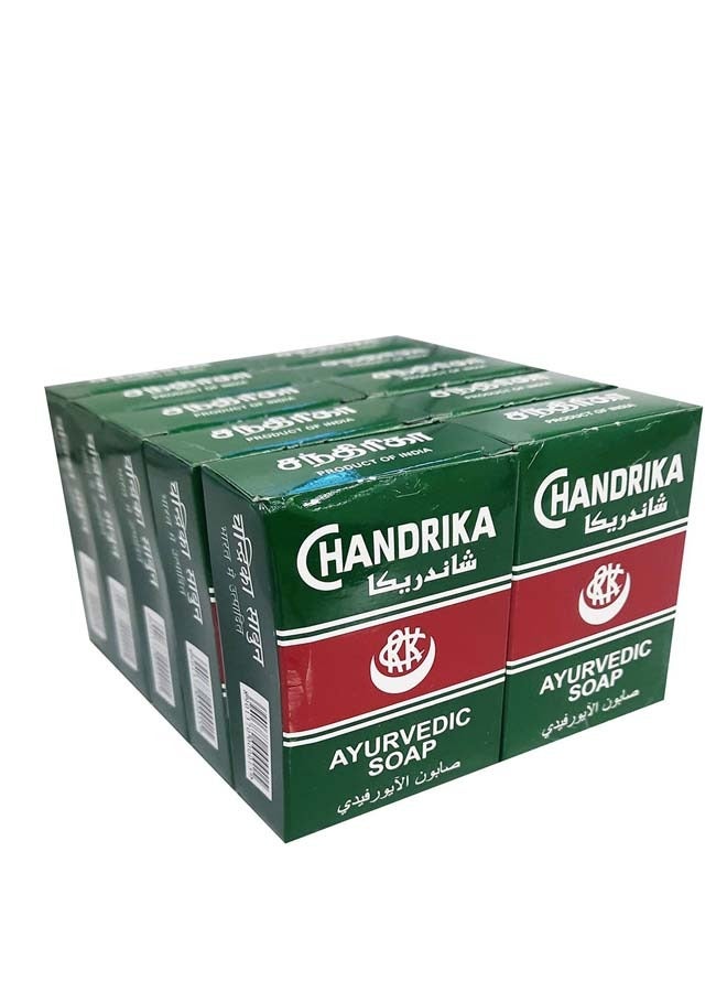 شاندريكا مجموعة صابون أيورفيدي مكونةٌ من 10 قطعٍ . أخضر 750جرام - Image 1