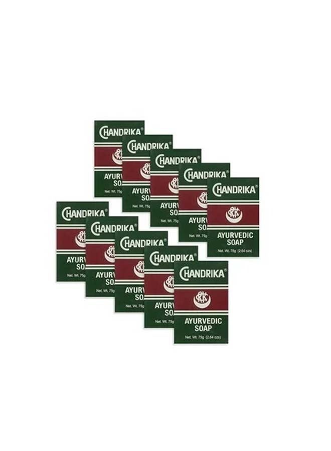 شاندريكا مجموعة صابون أيورفيدي مكونةٌ من 10 قطعٍ . أخضر 750جرام - Image 3