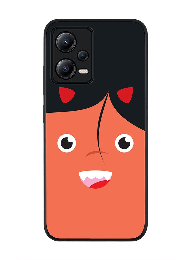 Stylizedd Rugged Black edge case for Poco X5 / Redmi Note 12 5G Slim fit Soft Case Flexible Rubber Edges Anti Drop TPU Gel Thin Cover - Cute Cupid - Image 1