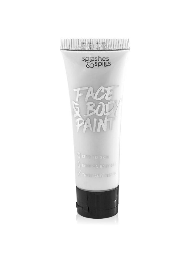 Splashes & Spills Face and Body Paint Cream, 30ml - Pretend Costume and Dress Up Makeup by Splashes & Spills (White) - Image 1