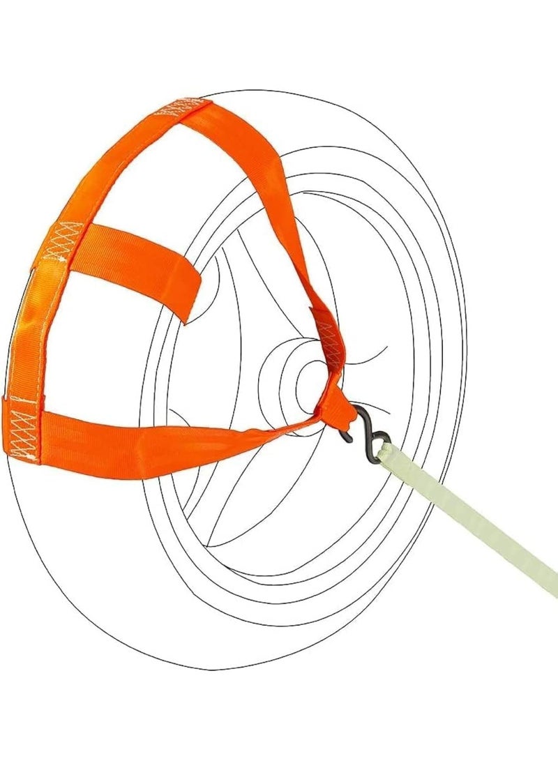 Motorcycle Rear Wheel Tie down Strap Universal Strap Rear Wheel Transport Balance Tire Straps Made by Strong Polyester Webbing orange - Image 1