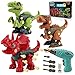 FREE TO FLY Dinosaur Toys Gifts for 3 4 5 6 7 8 Year Old Boys Stem Dinosaur Toy for Kids 35 Girls Toddler Building Learning Eductional Take Apart Dino Toys with Electric Drill Birthday - Image 4
