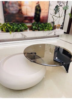 fashionhome Multipurpose Modern Luxury 360 Degree Rotatable Design Coffee Table Swivel Side Table Center Table Serving Table for Living Room Bedroom Home Office 128x37 cm (Fully Assembled)  - Image 4