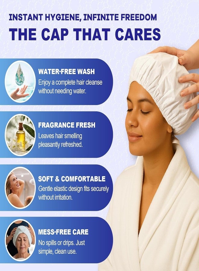 MedVance No Rinse Shampoo Cap, Rinse Free Shower Cap that Shampoos & Conditions, Elderly Care Products, Bedridden Patients, PH Balanced & Hypoallergenic, 6 Pack - Image 5
