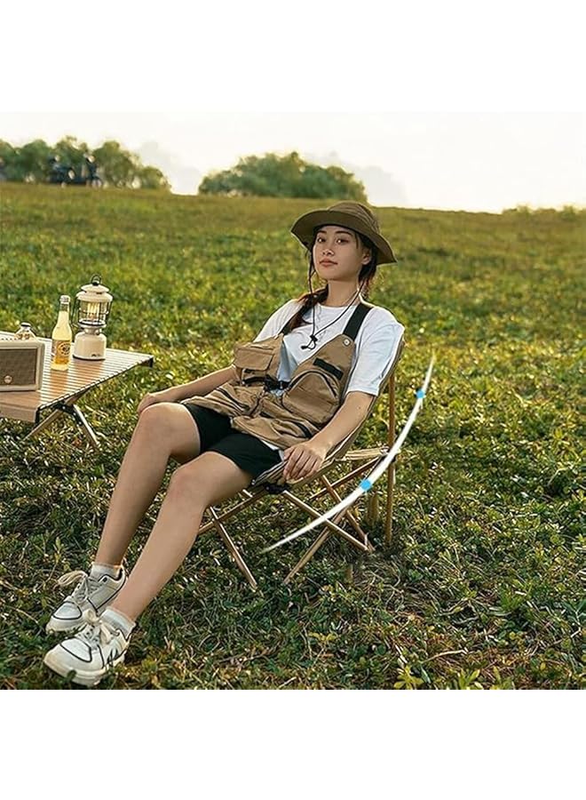 Toby's New Outdoor Aluminum Alloy Travel Foldable Camping Chair With High Back Rest Fishing Chair Portable Beach Chair (61x63x92cm) - Image 3