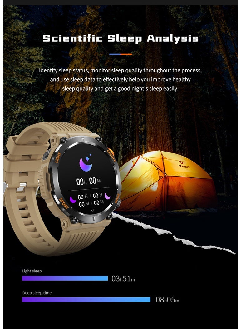 SKT Shiketro HT17 Smartwatch with Heart Rate, Bluetooth Calling, and Compass for Outdoor Sports - Image 3