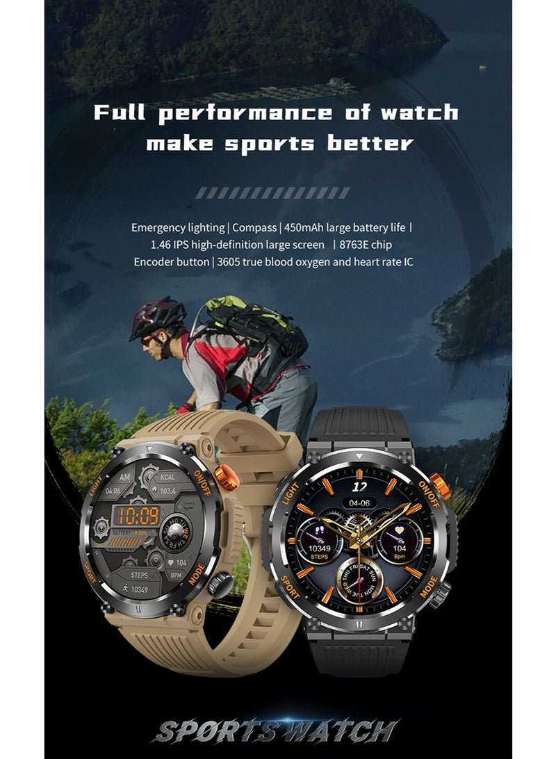 SKT Shiketro HT17 Smartwatch with Heart Rate, Bluetooth Calling, and Compass for Outdoor Sports - Image 5