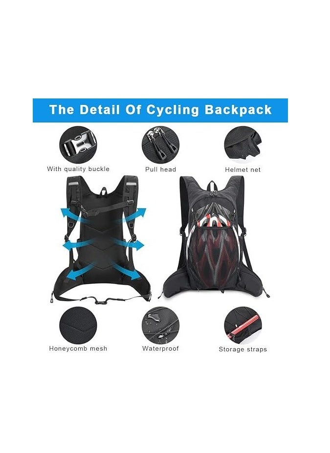 Generic - Hydration Backpack Cycling Pack Climbing Daypack with Water Bladder 2L Outdoor Sports Breathable Ultralight Bicycle Running Vest Bag Tactical Backpack Rucksack for Biking Race Hiking Camping Marathon - Image 1