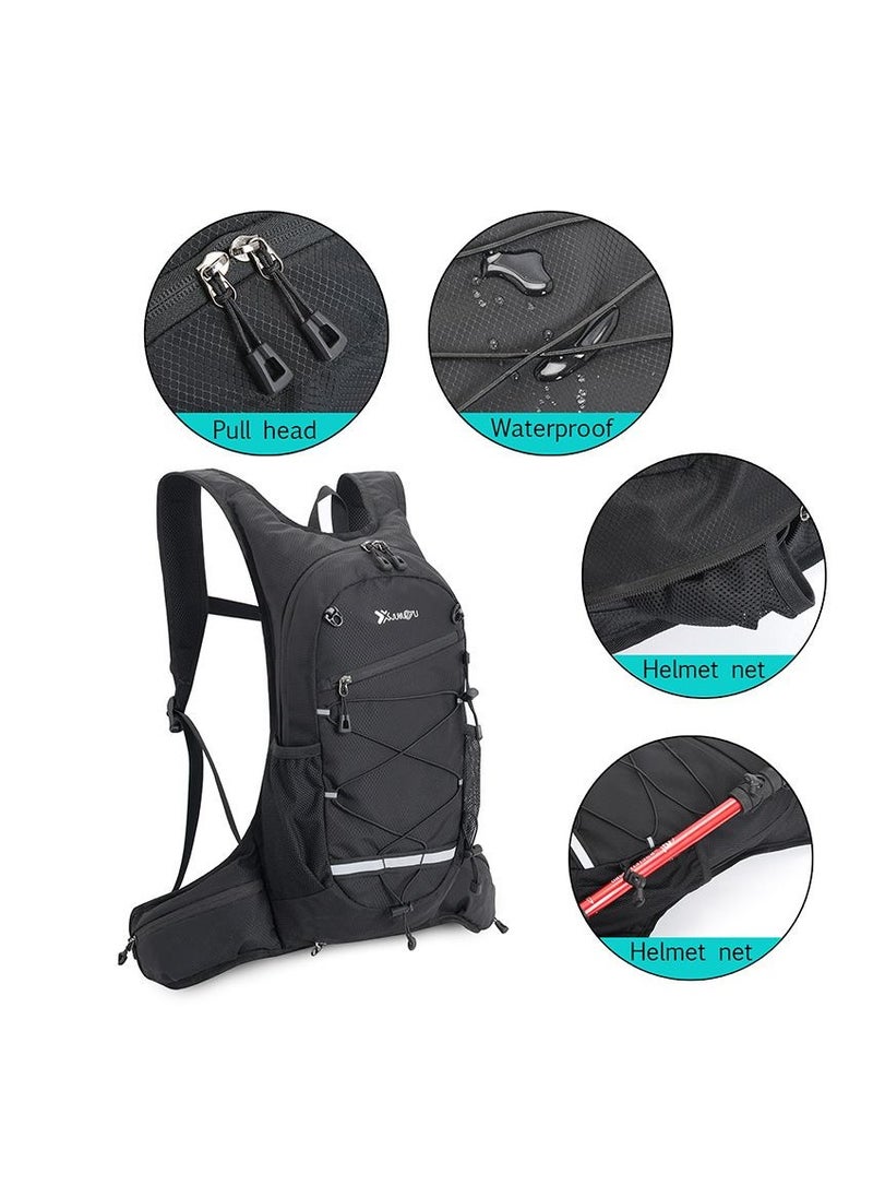 Generic - Hydration Backpack Cycling Pack Climbing Daypack with Water Bladder 2L Outdoor Sports Breathable Ultralight Bicycle Running Vest Bag Tactical Backpack Rucksack for Biking Race Hiking Camping Marathon - Image 1
