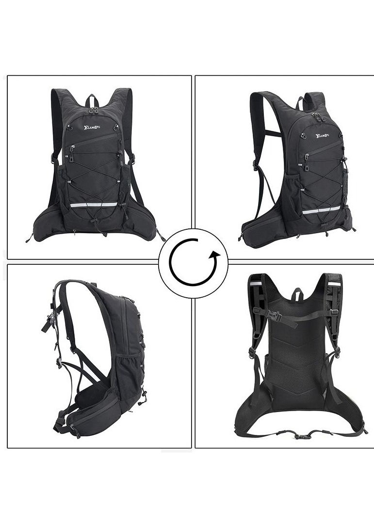 Generic - Hydration Backpack Cycling Pack Climbing Daypack with Water Bladder 2L Outdoor Sports Breathable Ultralight Bicycle Running Vest Bag Tactical Backpack Rucksack for Biking Race Hiking Camping Marathon - Image 1
