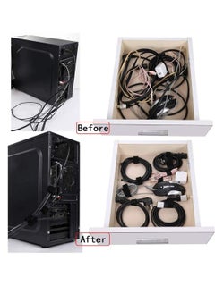 Generic Cable Straps, Reusable Cable Ties, 2 rolls Adjustable Multipurpose Hook and Loop Securing Straps for Cord Management  - Image 2