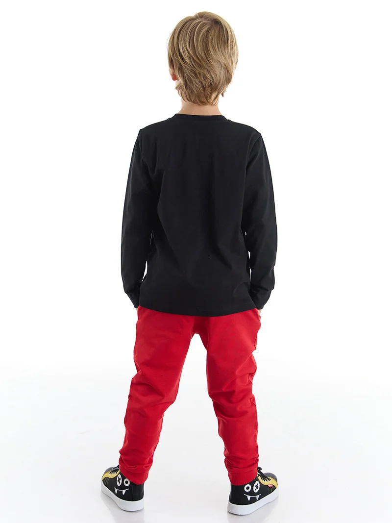 دينوكيدس New Year Deer Boy T-shirt&Pants Set