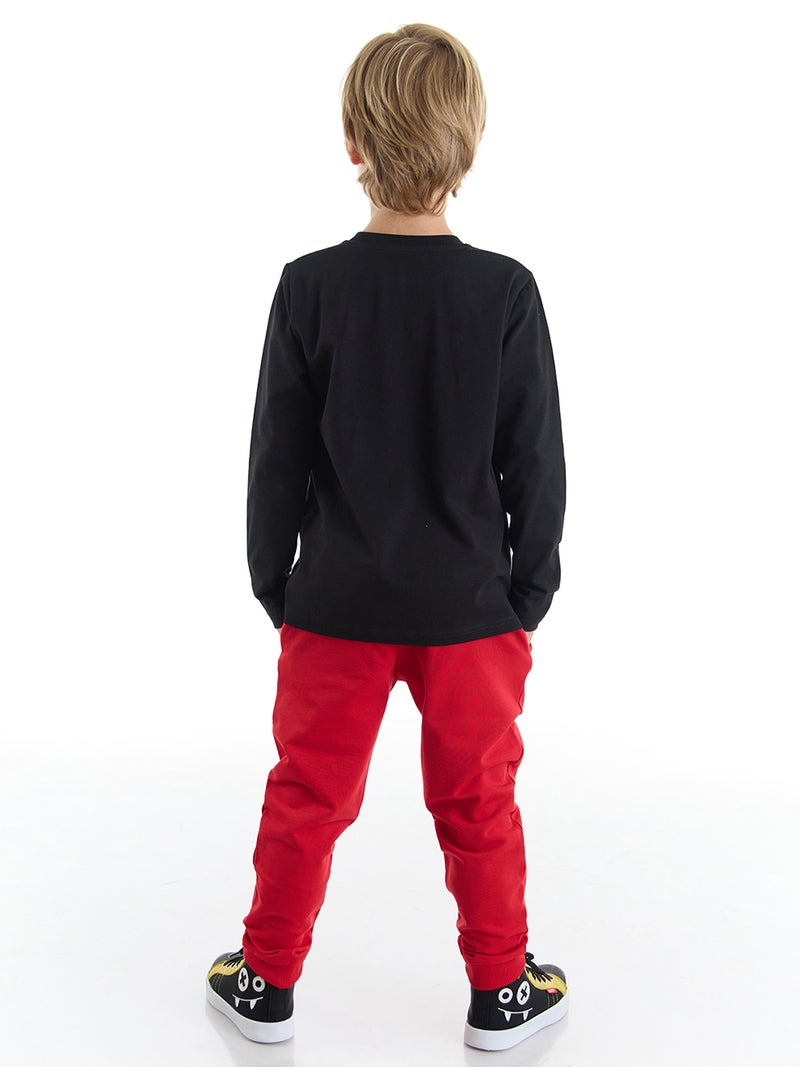 Denokids New Year Deer Boy T-shirt&Pants Set - Image 2